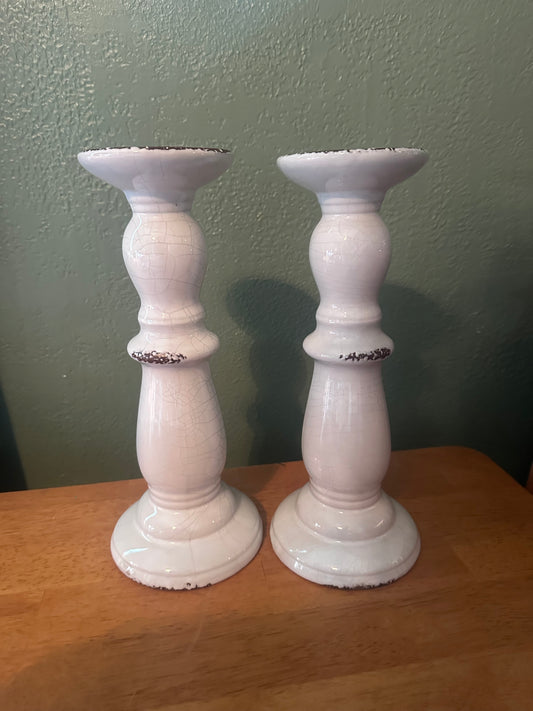 CLASSIC WHITE CANDLESTICK LARGE