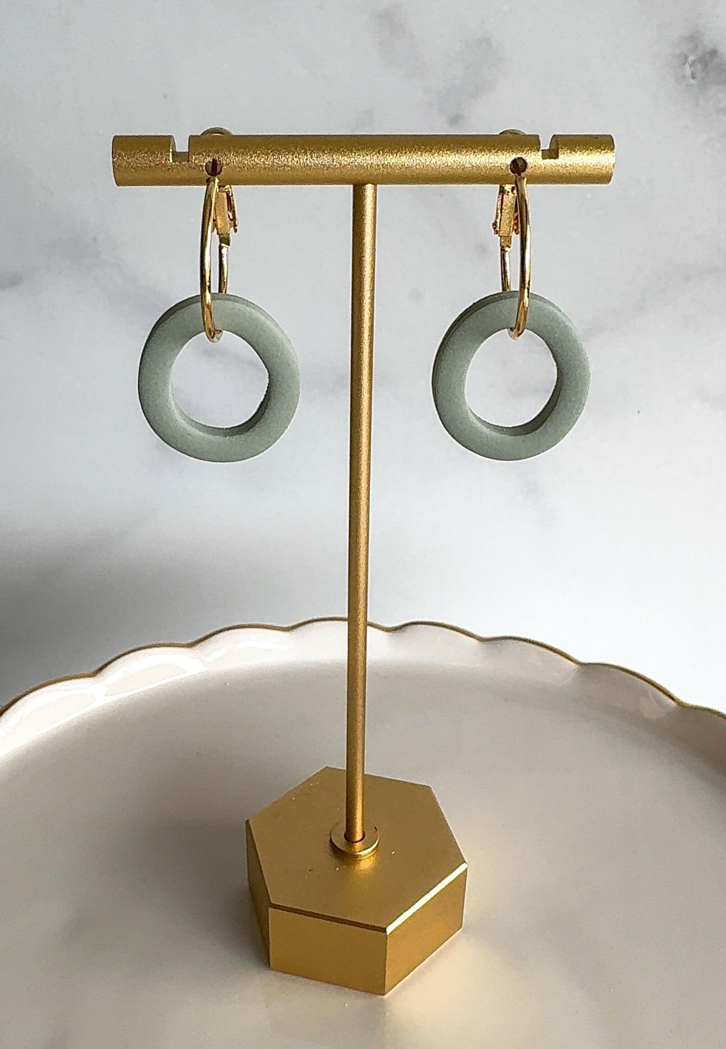 Sadie Clay Hoop Earrings