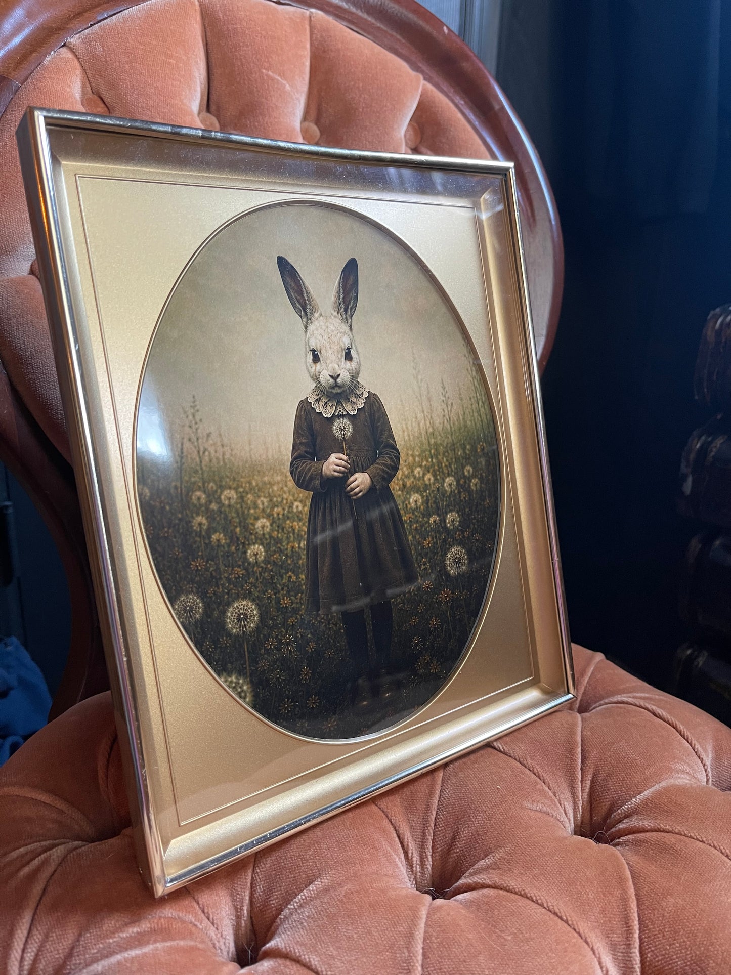 The Dandelion KeeperVintage-inspired rabbit portrait