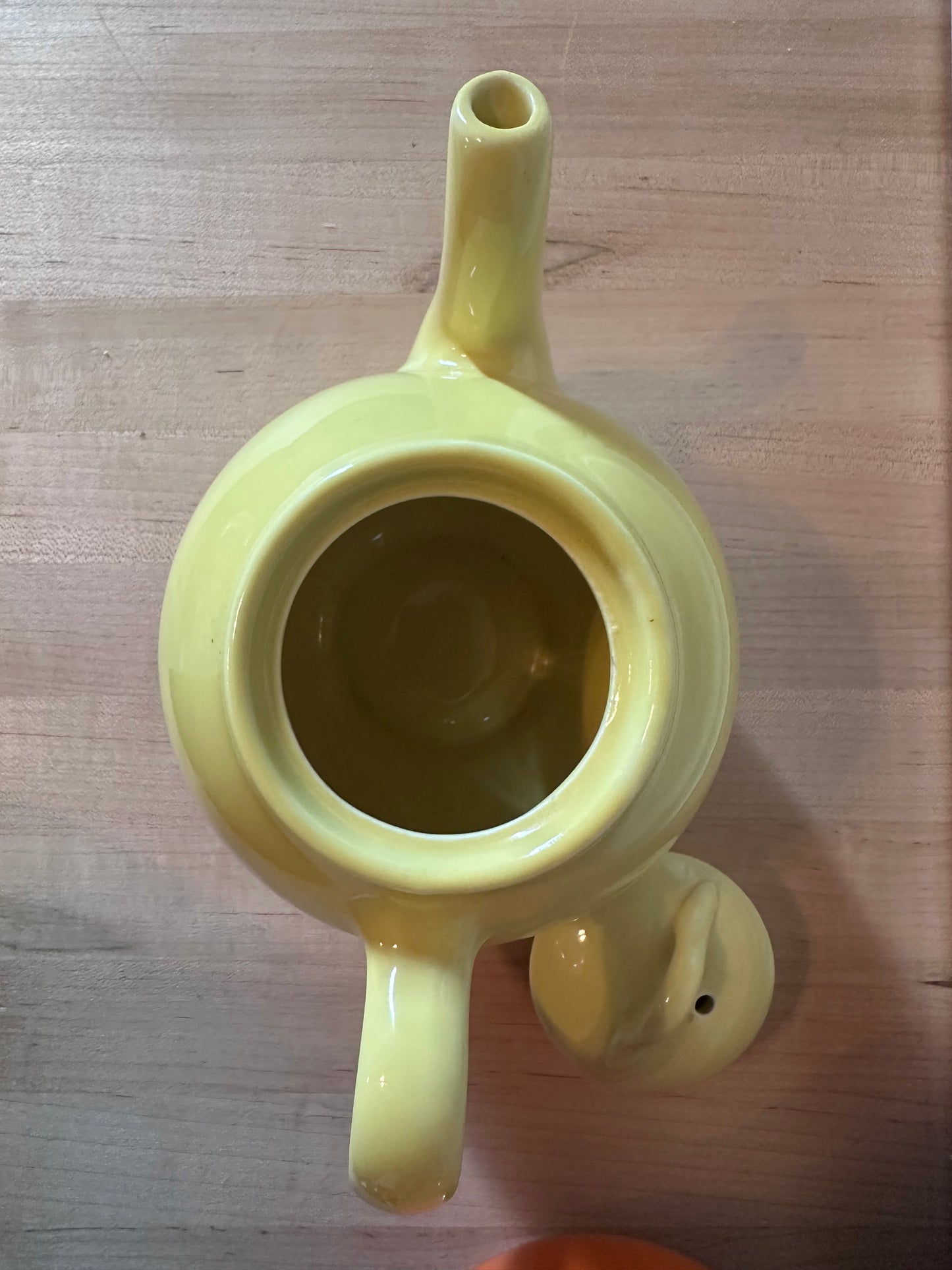 Vintage Hall Yellow Ceramic Teapot