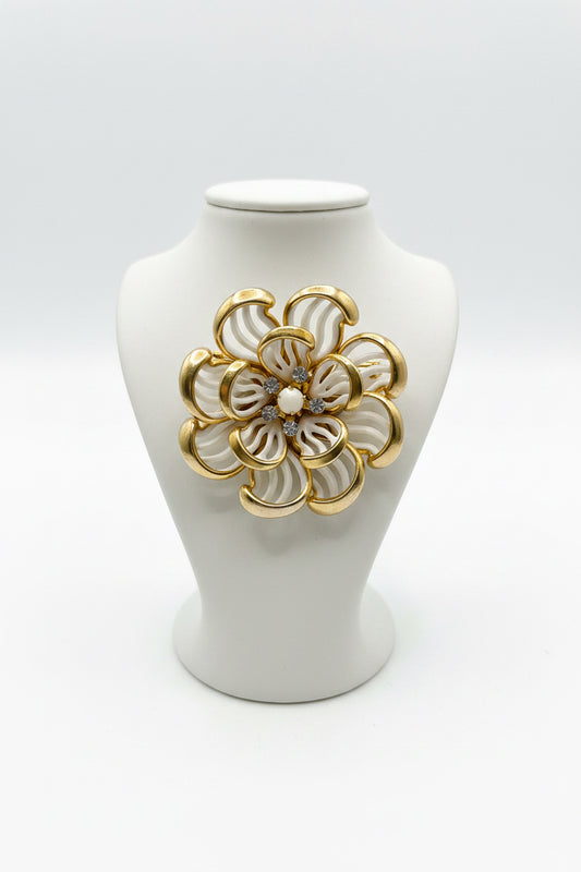 Vintage Enamel Flower Broach