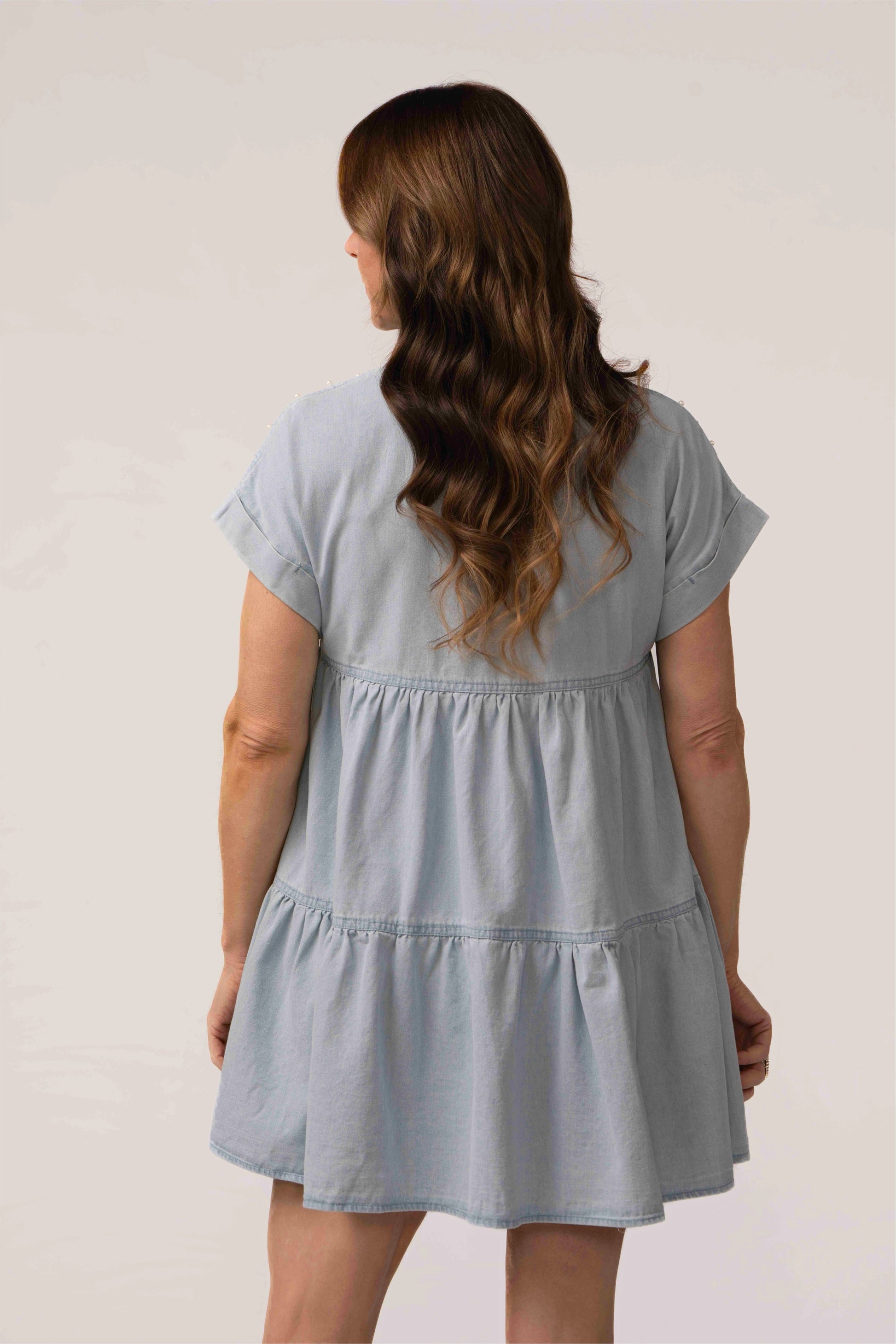 green emerald velvet dress Women's Denim Skirtall Loose Fit Overall Dress – Madepants