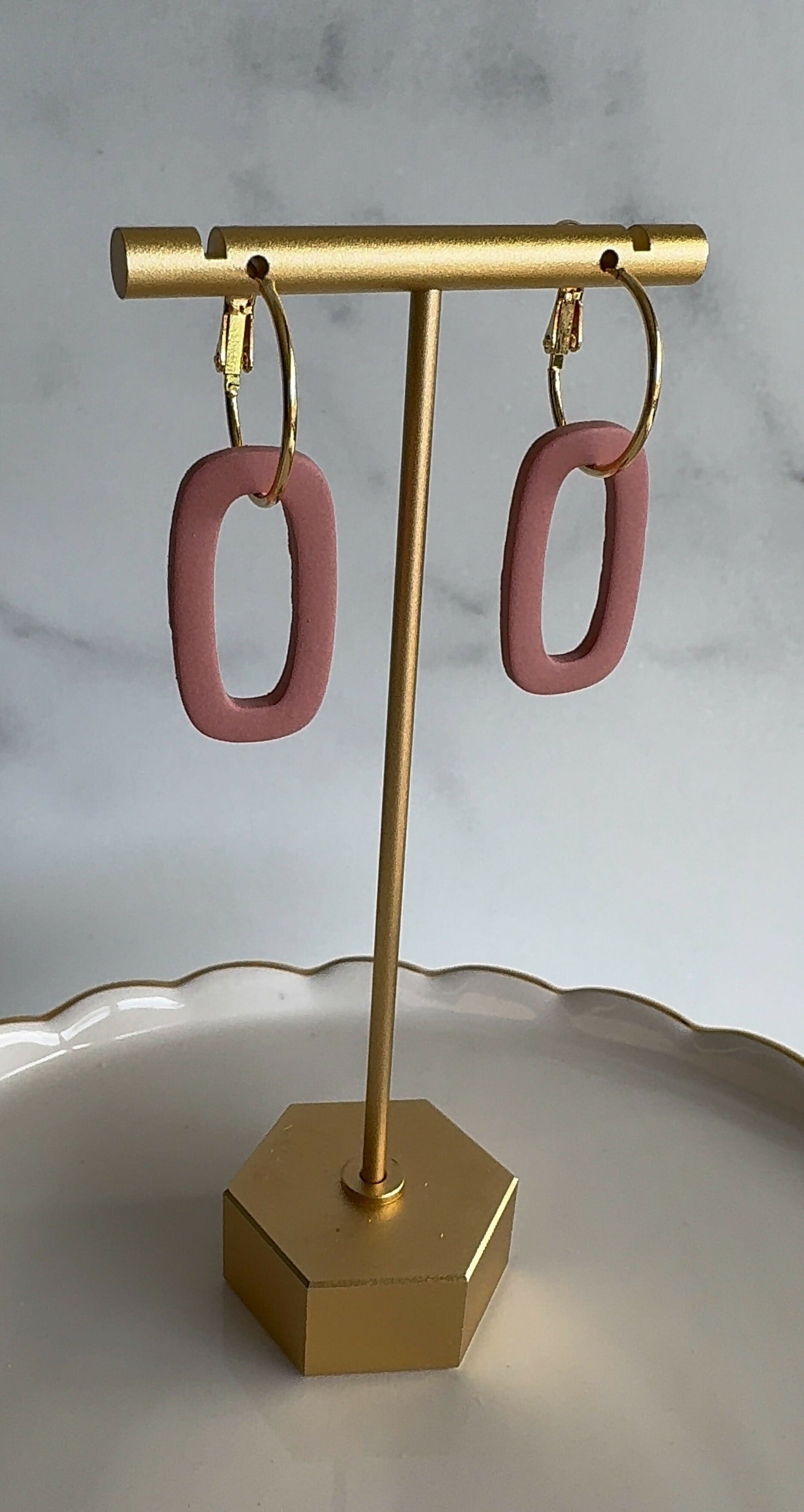 Sadie Clay Hoop Earrings