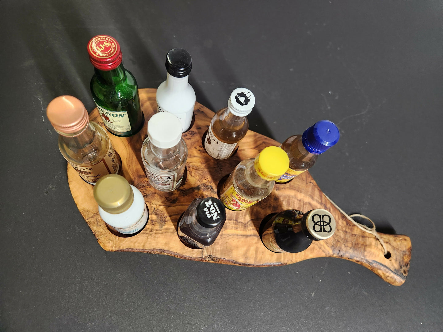 Olive wood Char-shooterie board 6