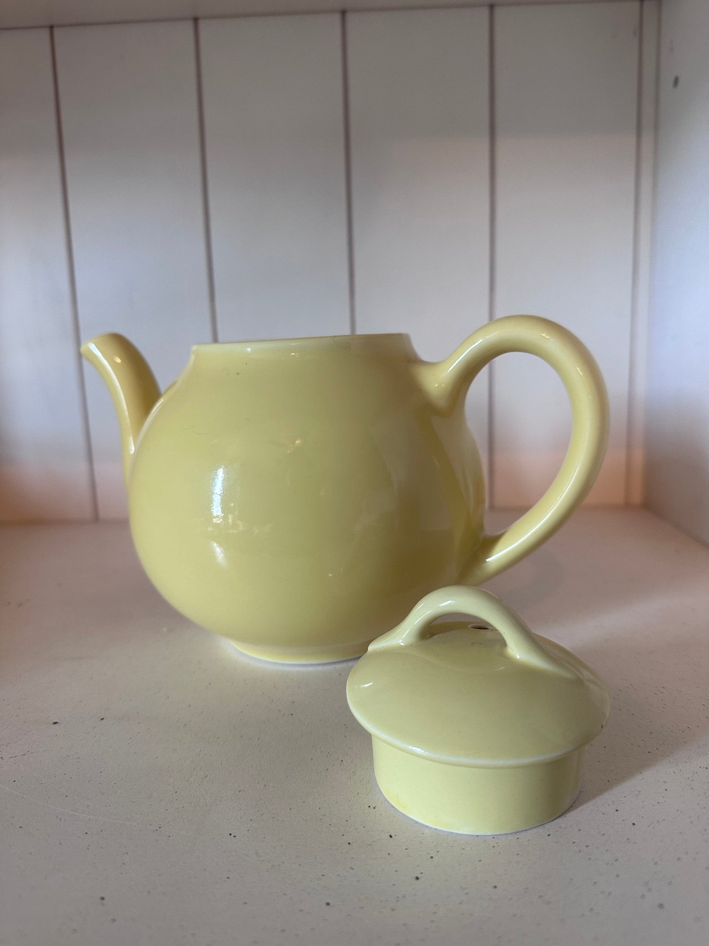 Vintage Hall Yellow Ceramic Teapot