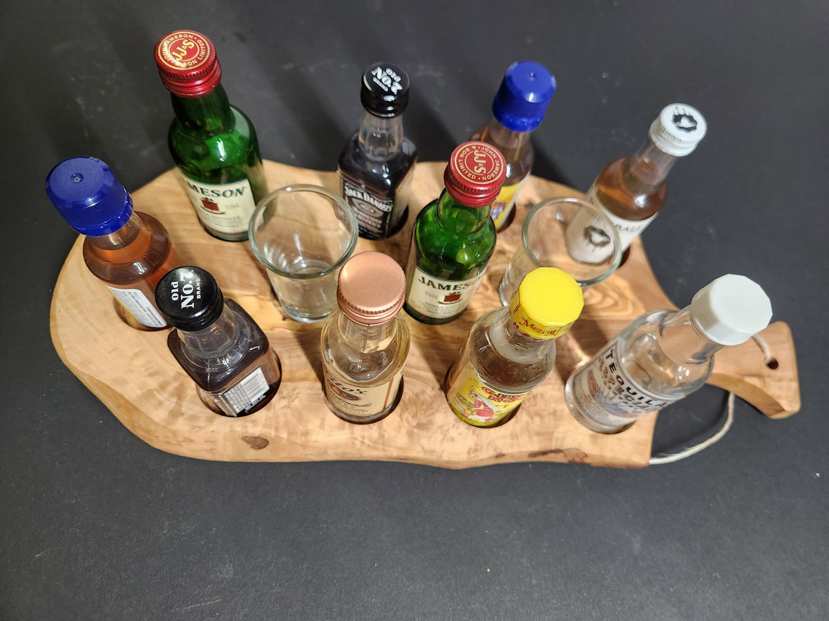 Olive wood Char-shooterie board 8
