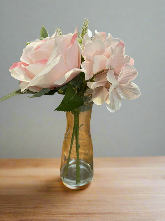 Bud Vase with Pink Florals