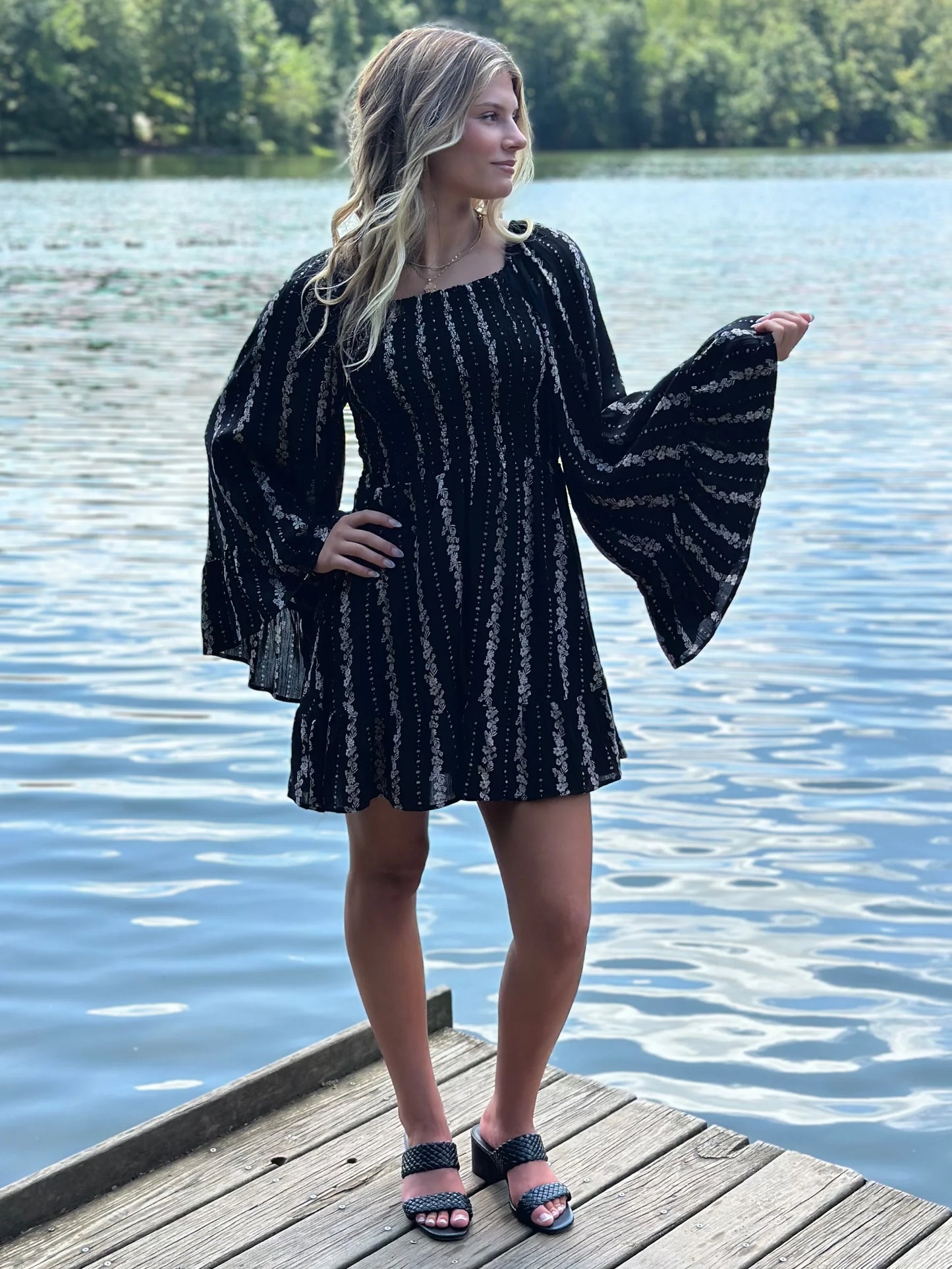 Hailey Bell Sleeve Mini Dress