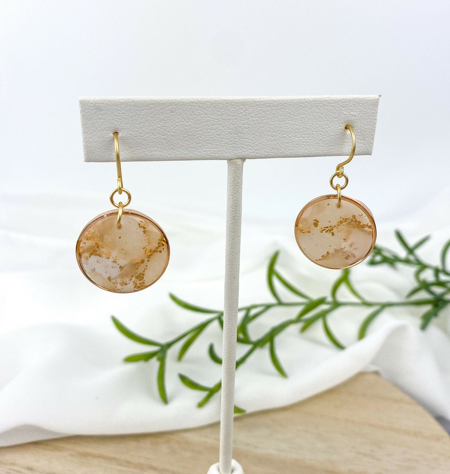 translucent Circle Clay Earring