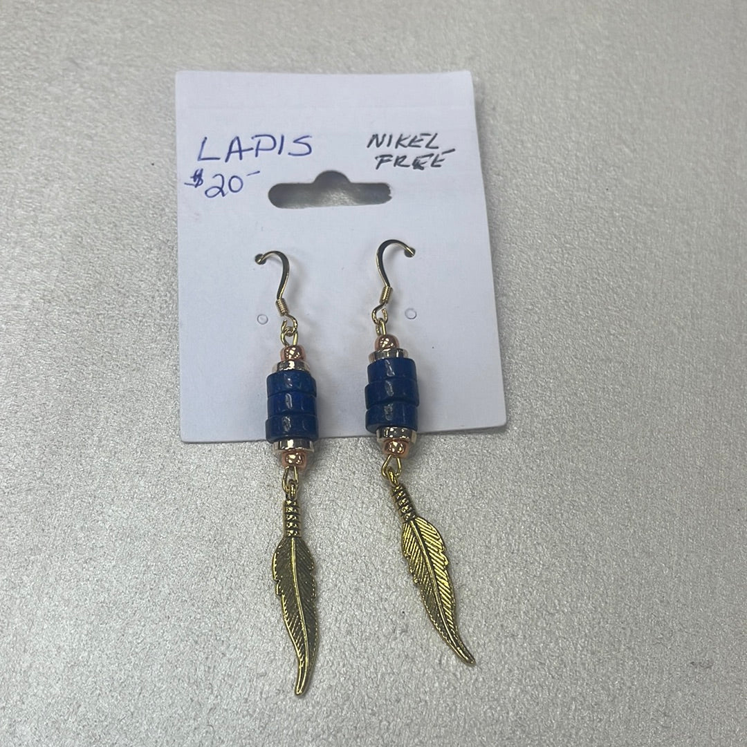 Lapis Earrings- Nickel Free