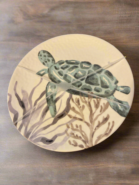 Melamine Sea Turtle Plates (4)
