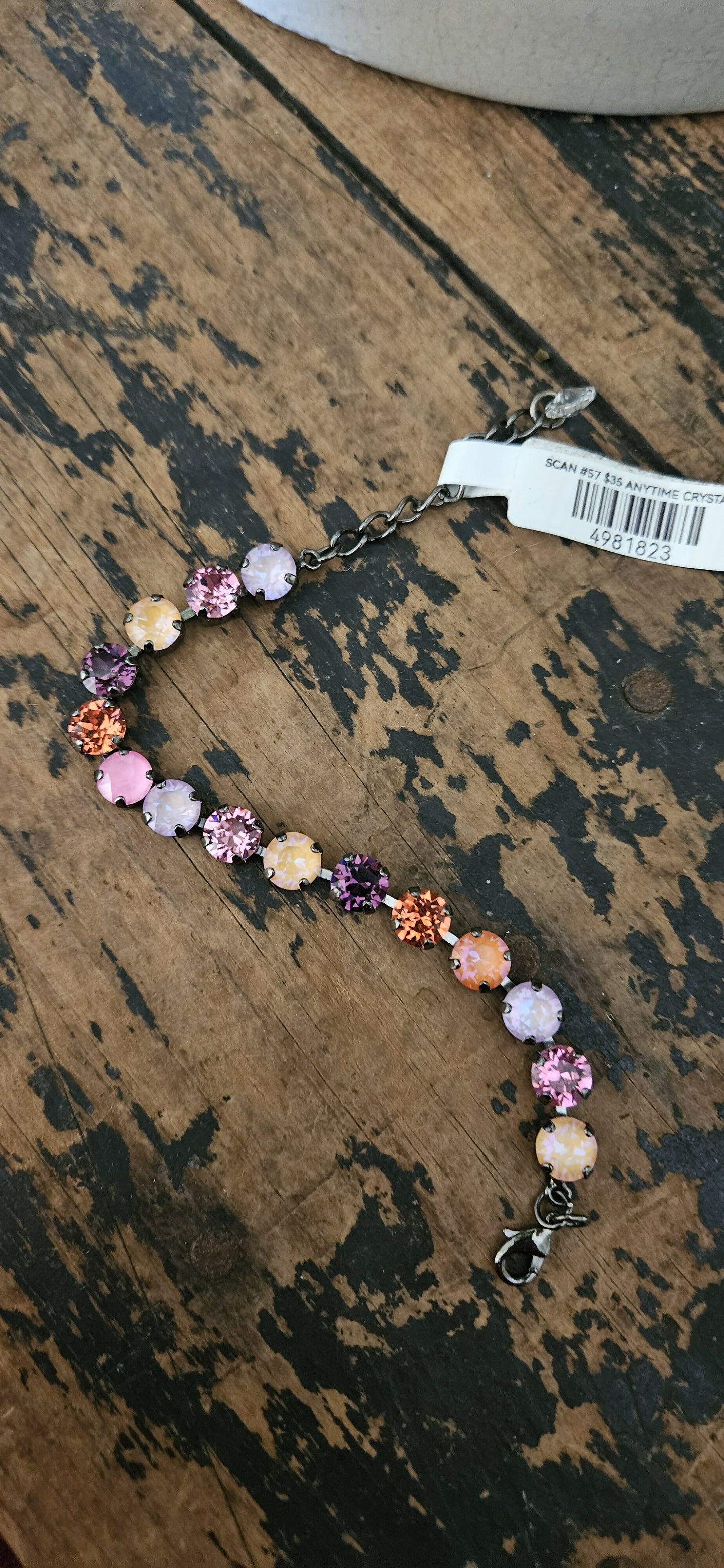Anytime Crystals 8.5mm Hydrangea Splendor Bracelet