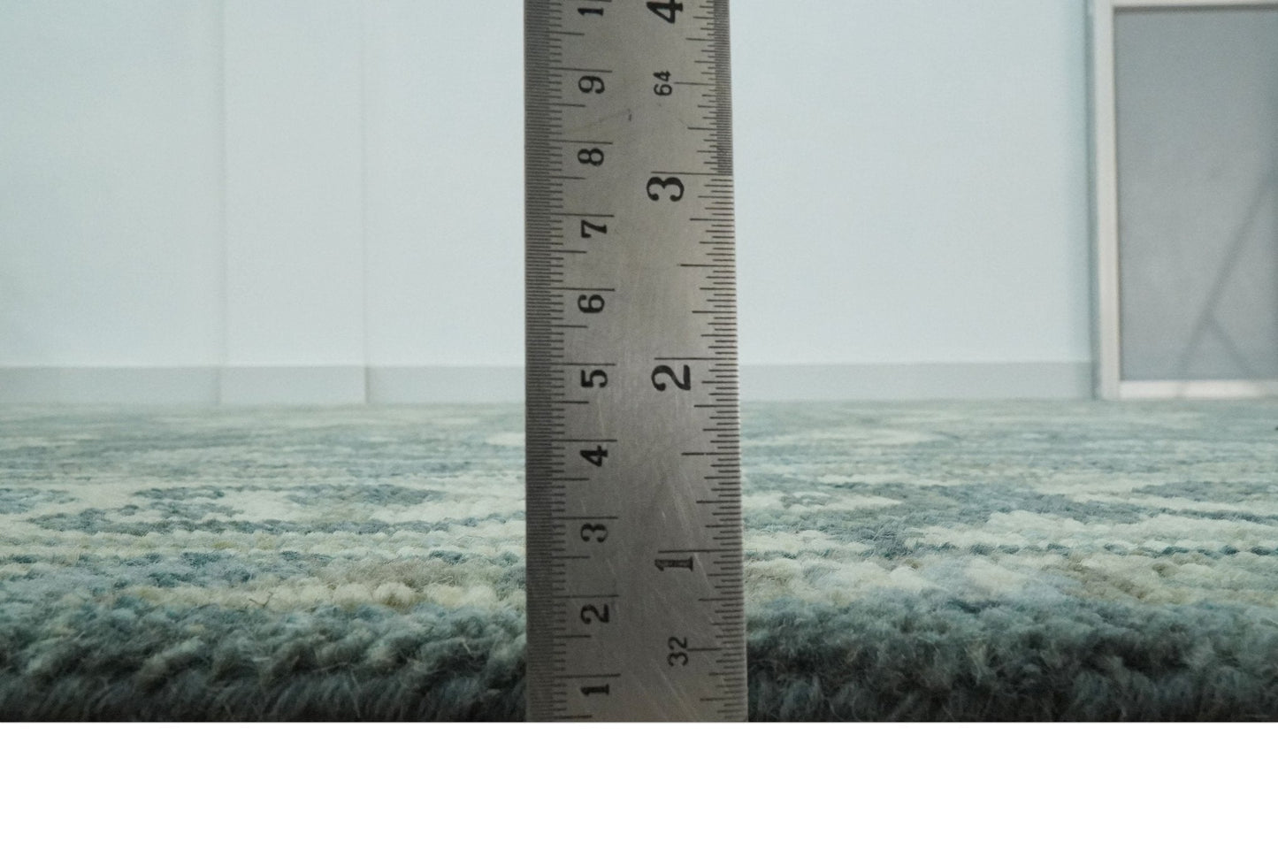 Hand Knotted Ivory, and Shades of Gray Traditional Custom made wool rug