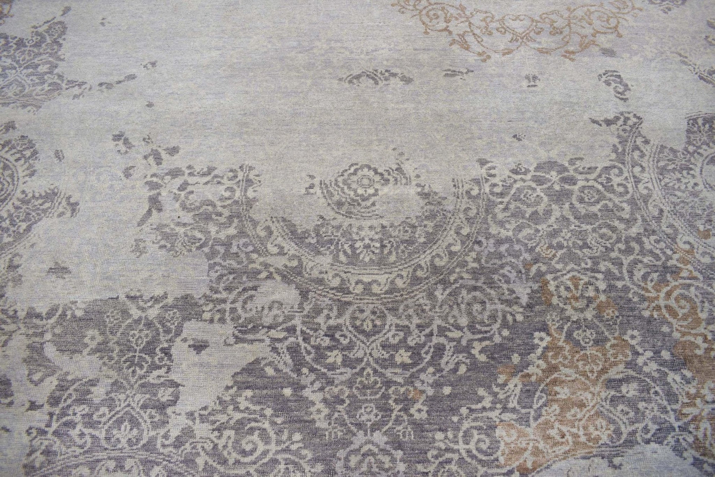 8x10 Rug | Modern Handmade Wool blended viscose Area Rug | TRD1634810