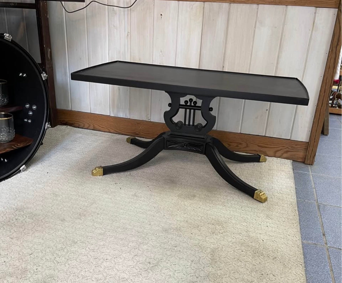 Estella's Clawfoot Harp Table