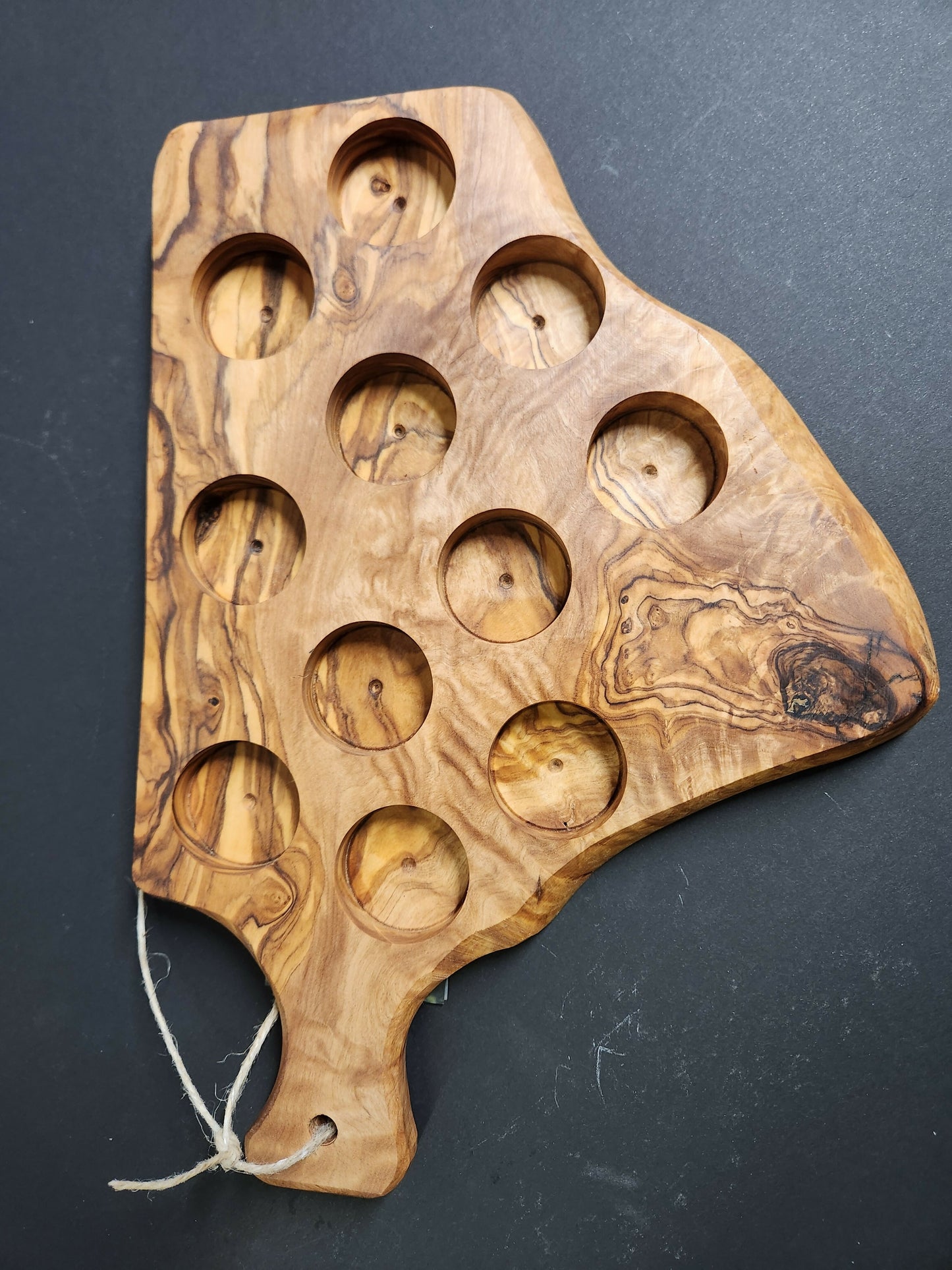 Olive wood Char-shooterie board 3