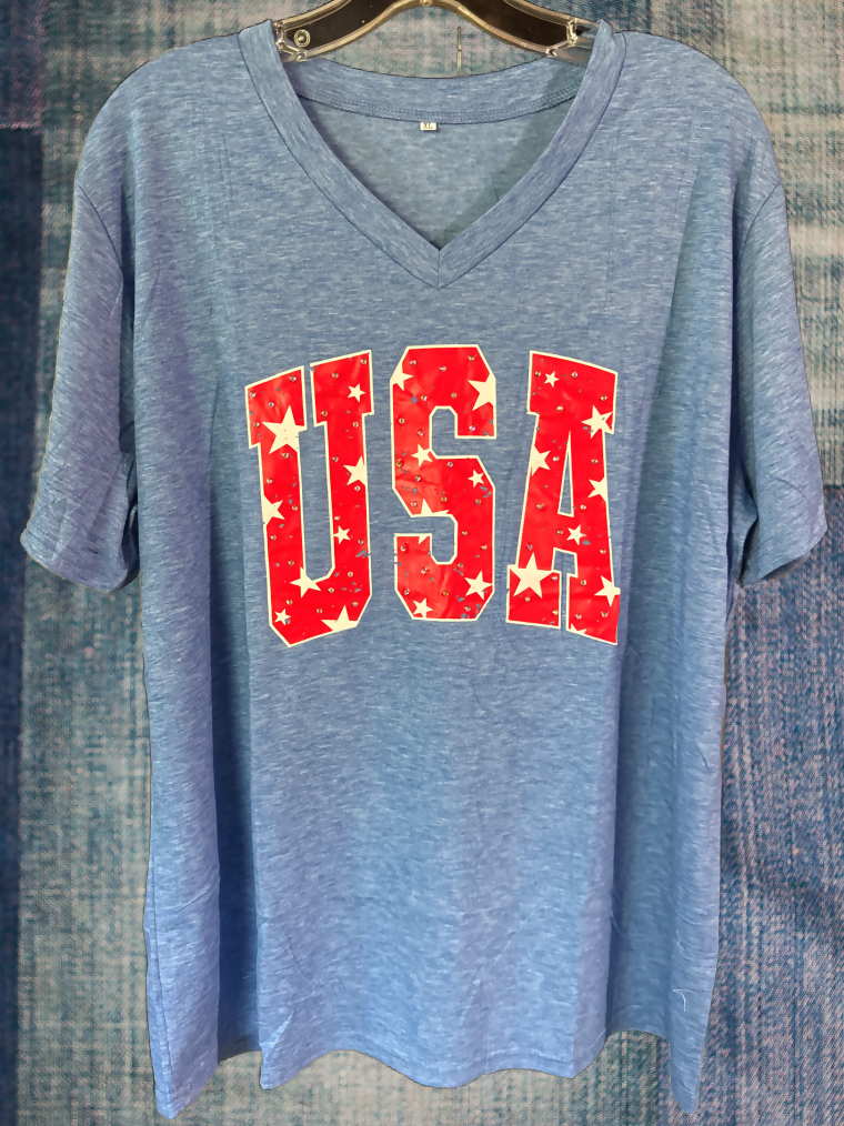 Women's USA T-shirt Size Large