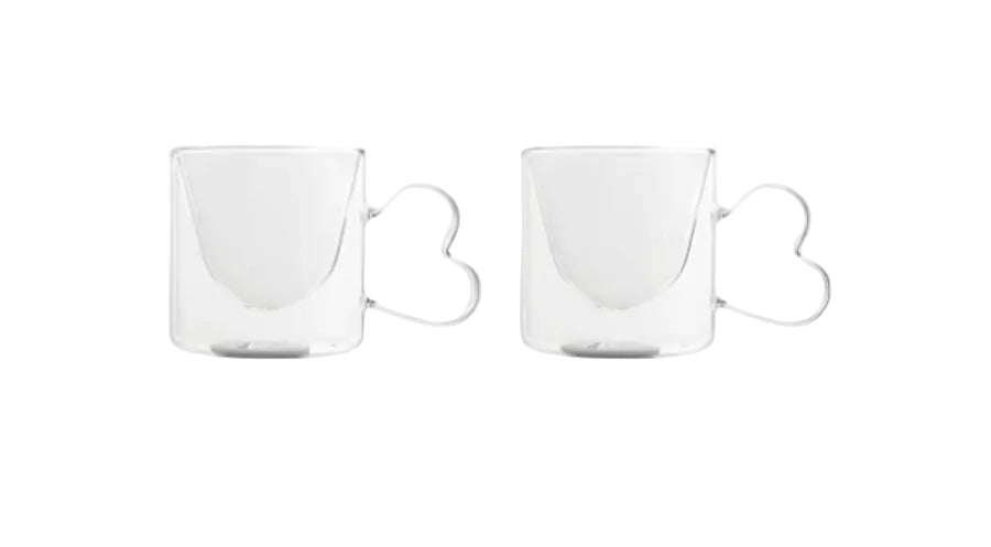 Heart double wall mug