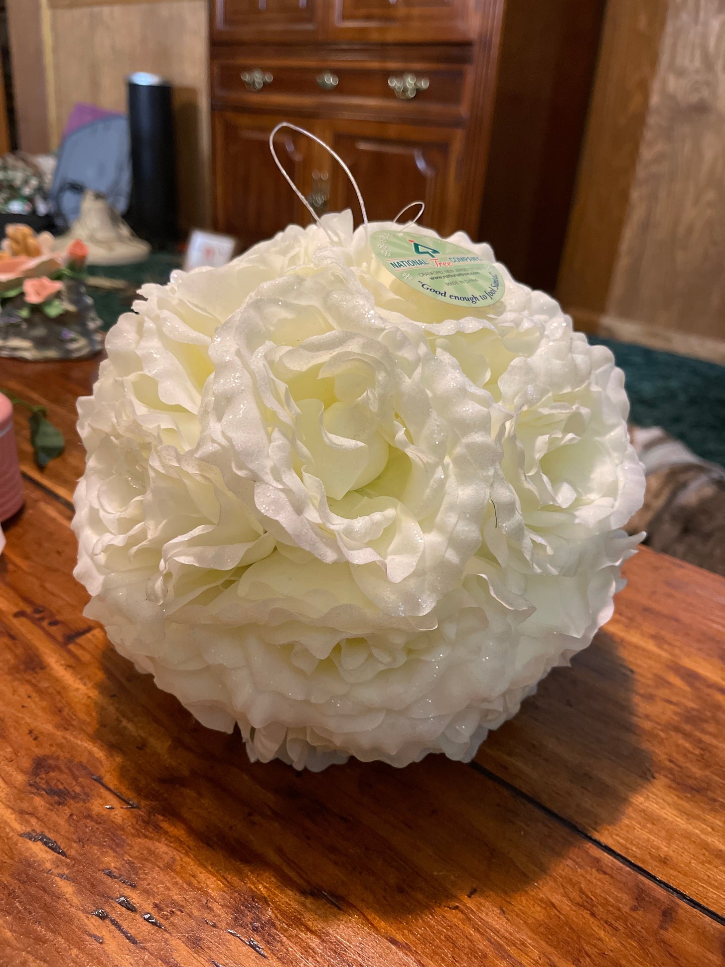 Glittered Rose Ball