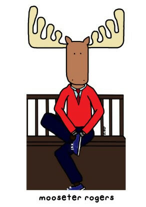 mooseter rogers sticker