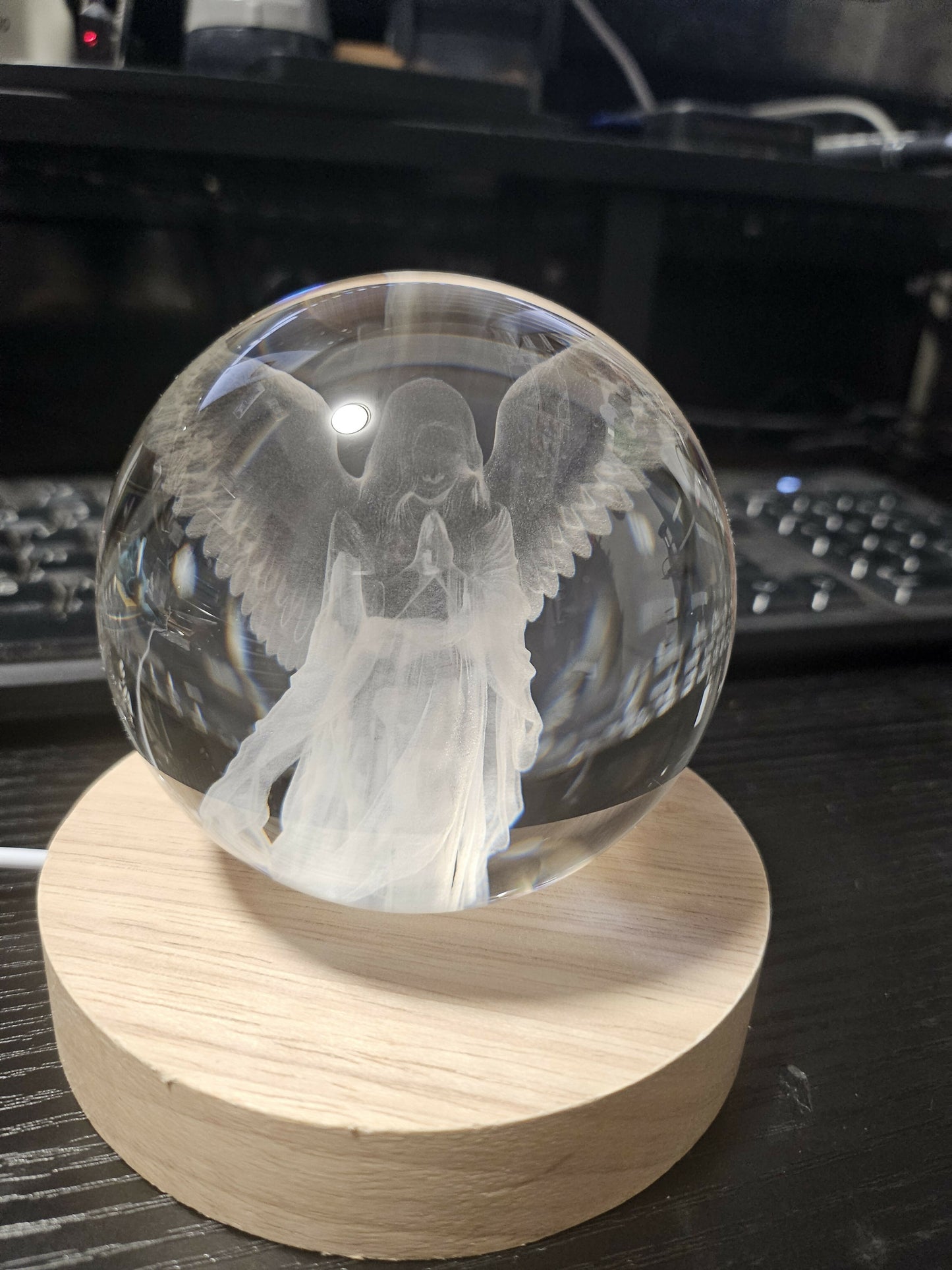 3D Inner Engraved K9 Crystal
