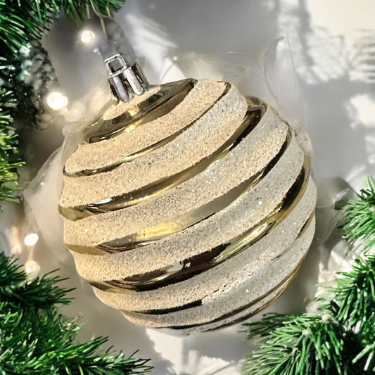 Gold and snowy bulb