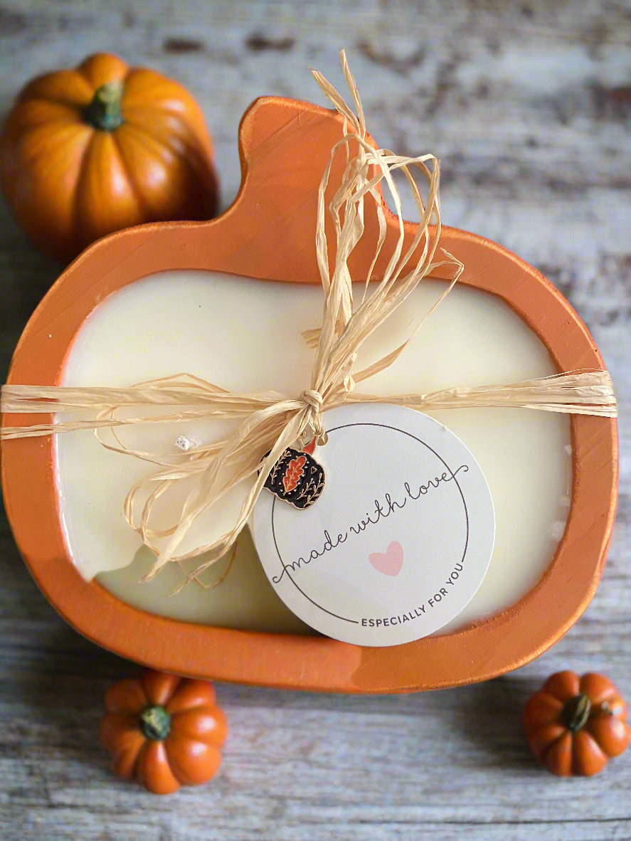 Hand- Poured Candle- Small Pumpkin
