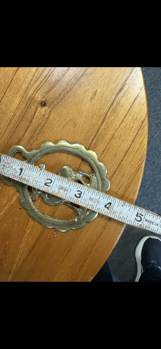 Brass deer Horse Medallion