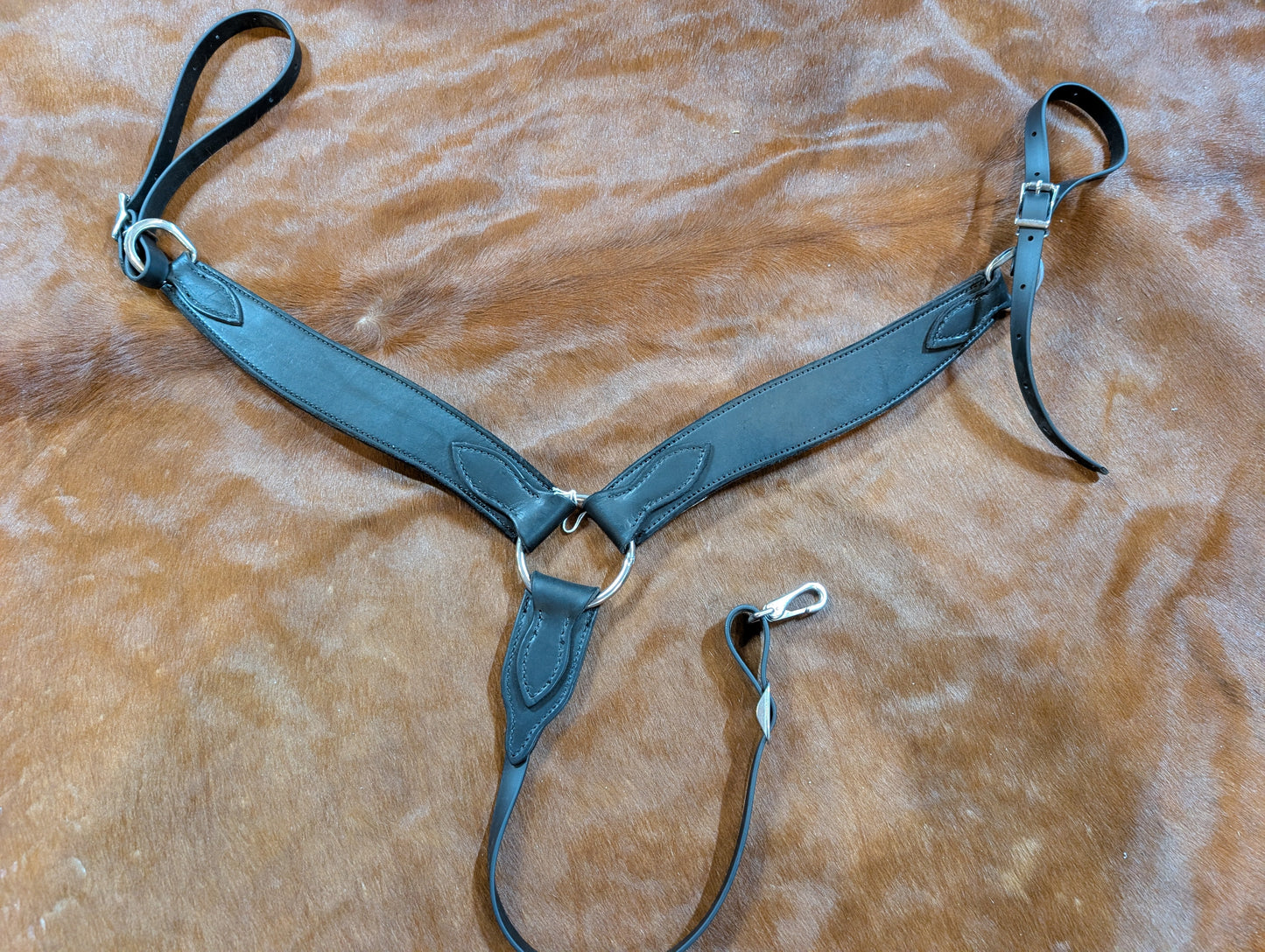 Genuine Leather Breast Collars – 4. Styles, USA-Made with Biothane Straps