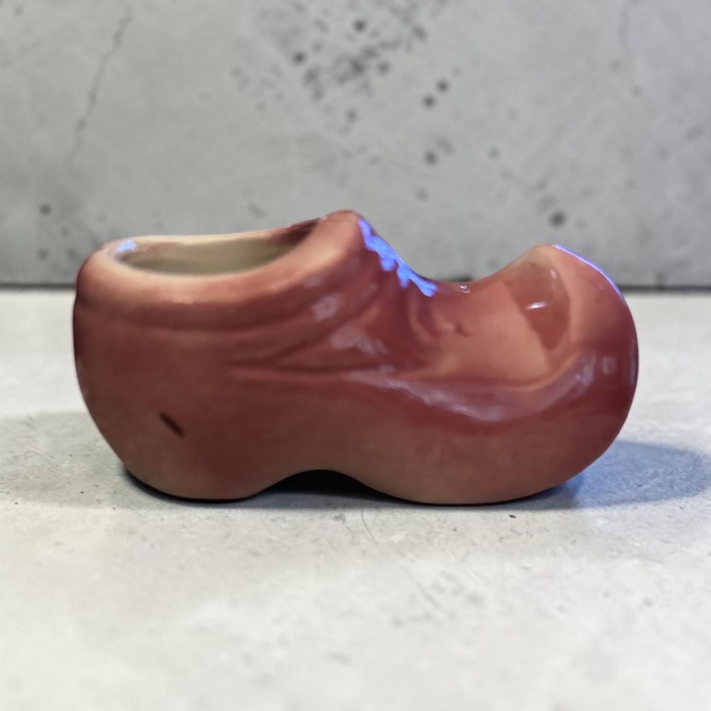Vintage Dutch Clog Baby Shoe Planters Klompen Pink Ceramic-1950’s
