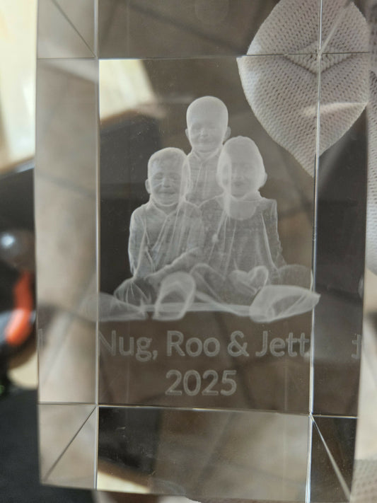 3D Personalized Crystal Internal Engraving