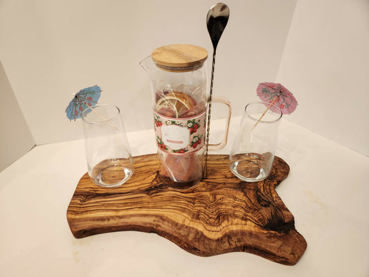 Char-Shooterie board and strawberry Spritz Cocktail set