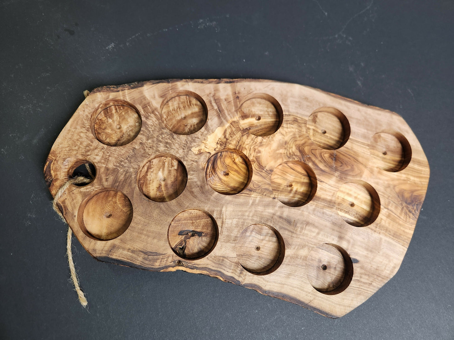 Olive wood Char-shooterie board 7