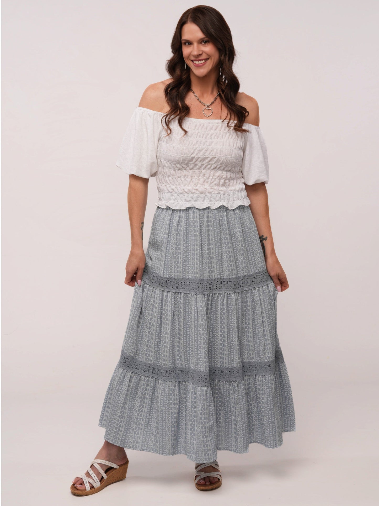 Blue Horizon Maxi Skirt