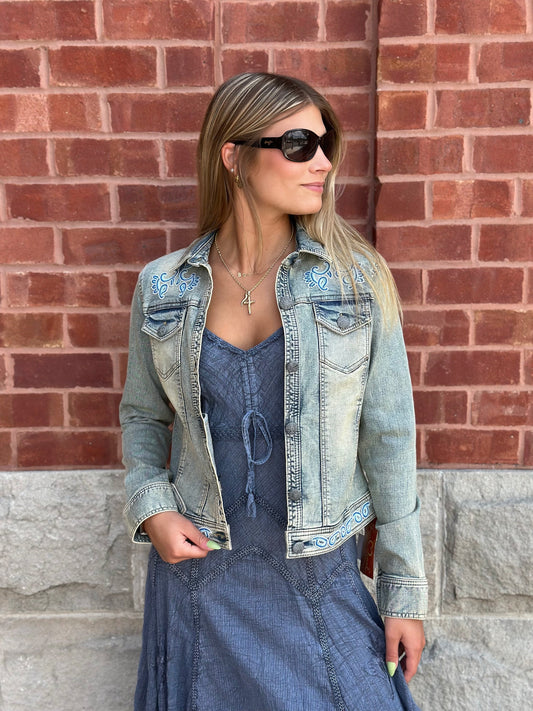 Beaded Denim Jacket