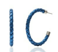 blue shimmer braided hoop