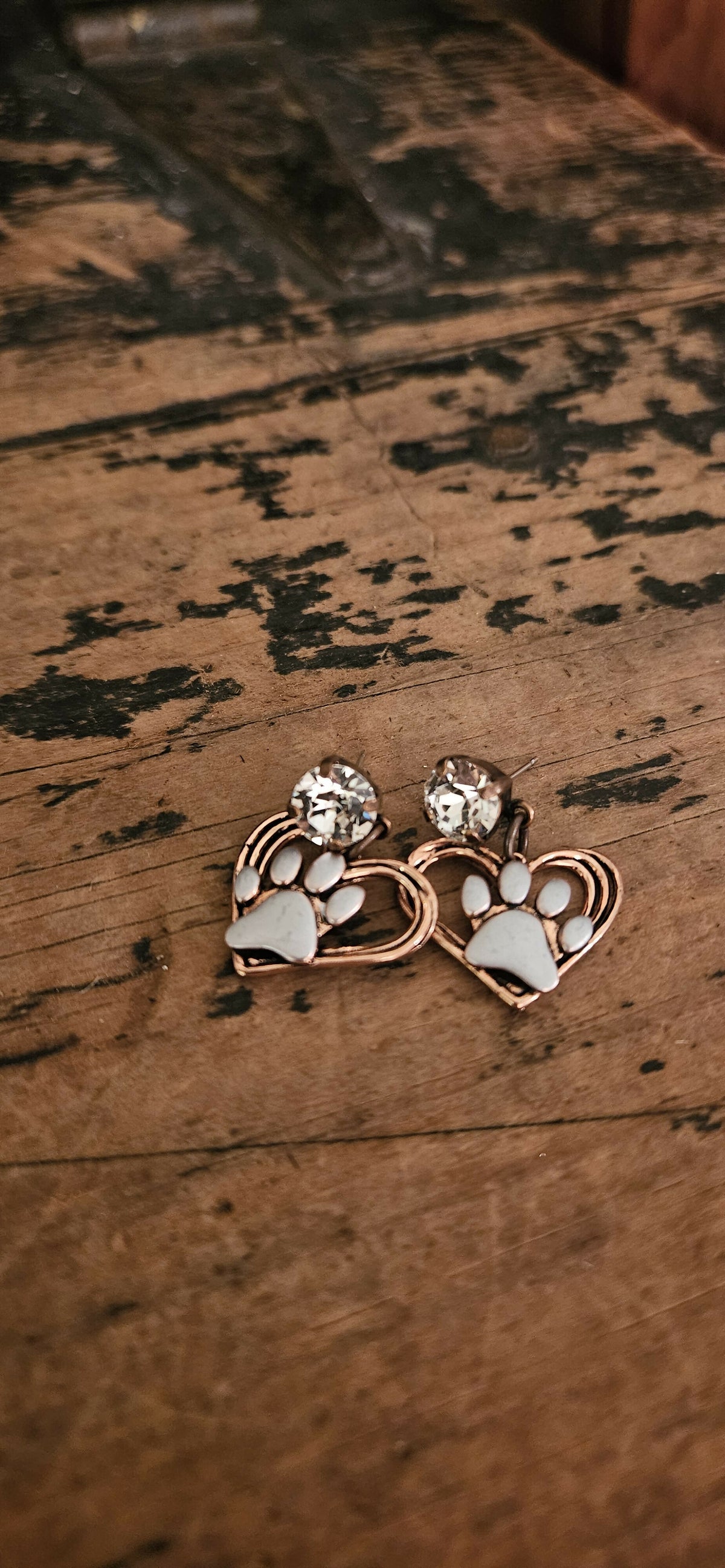 Anytime Crystals 8.5mm Paw Swarovski Crystal Earrings