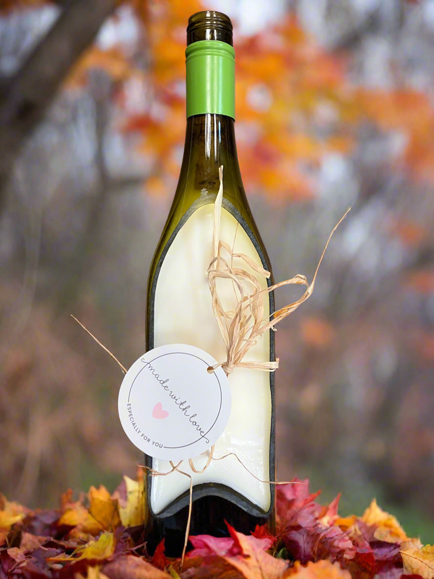 Hand Poured Candle- Wine Bottle