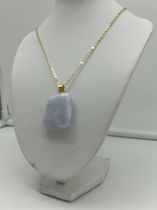 Blue Lace Agate Necklace