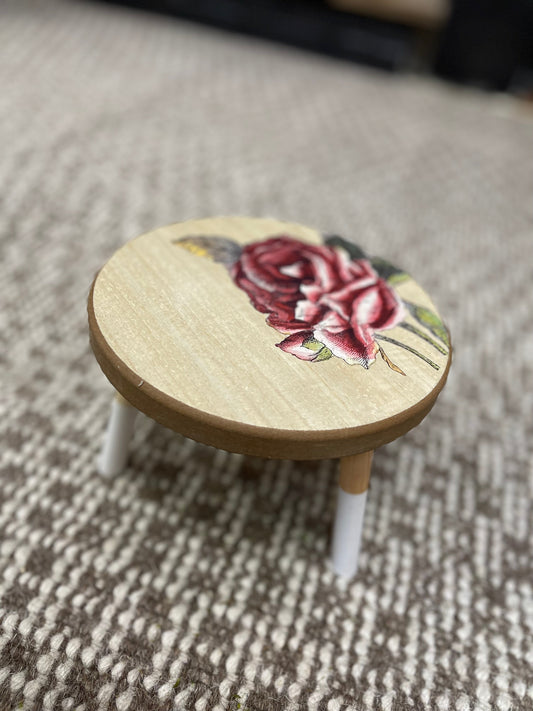 Vintage rose tray