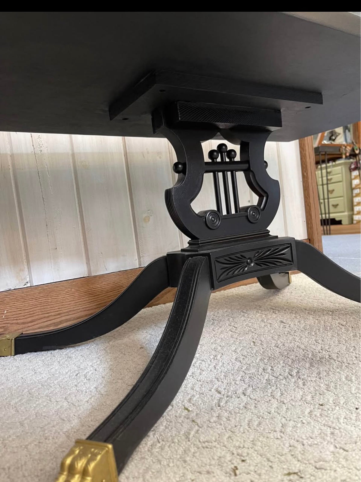 Estella's Clawfoot Harp Table