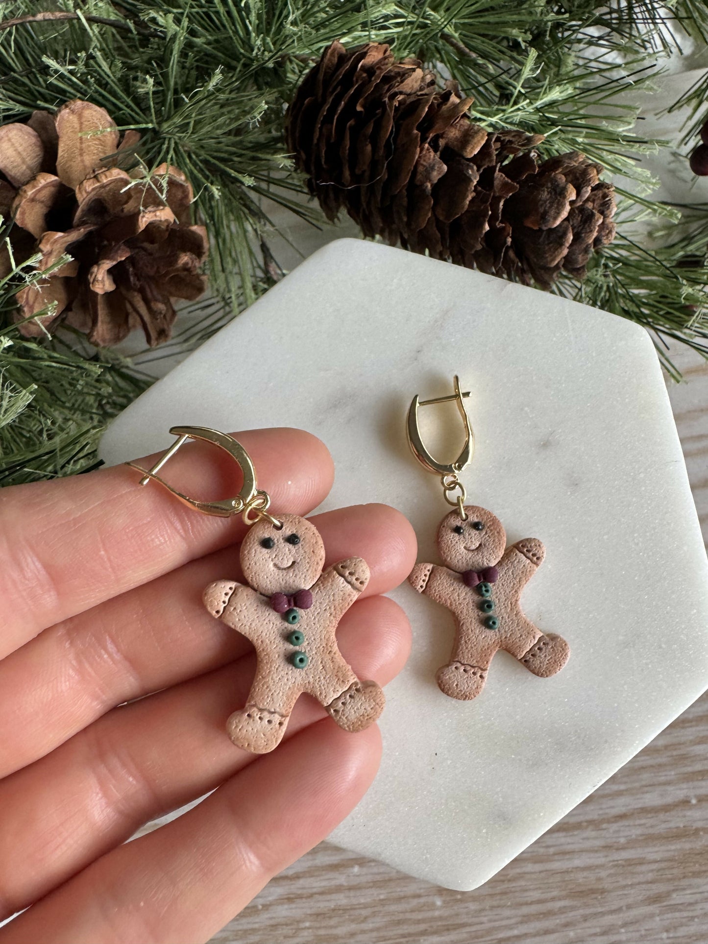 gingerbread man earring