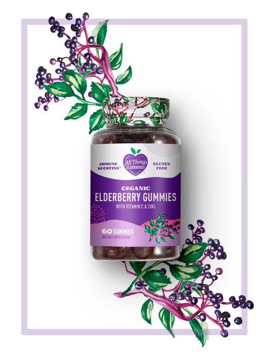 ELDERBERRY GUMMIES WITH VITAMIN C & ZINC - ORGANIC