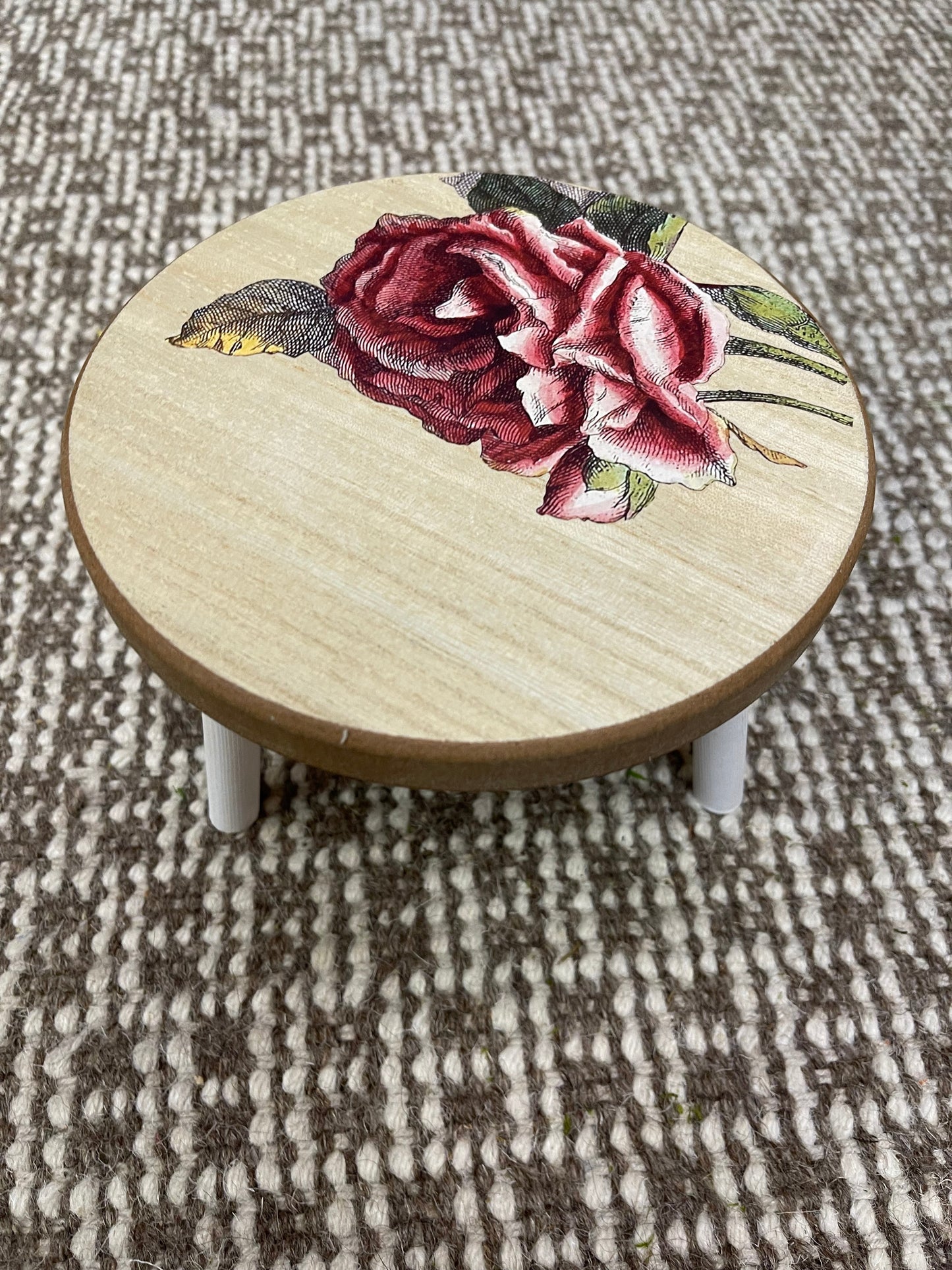 Vintage rose tray