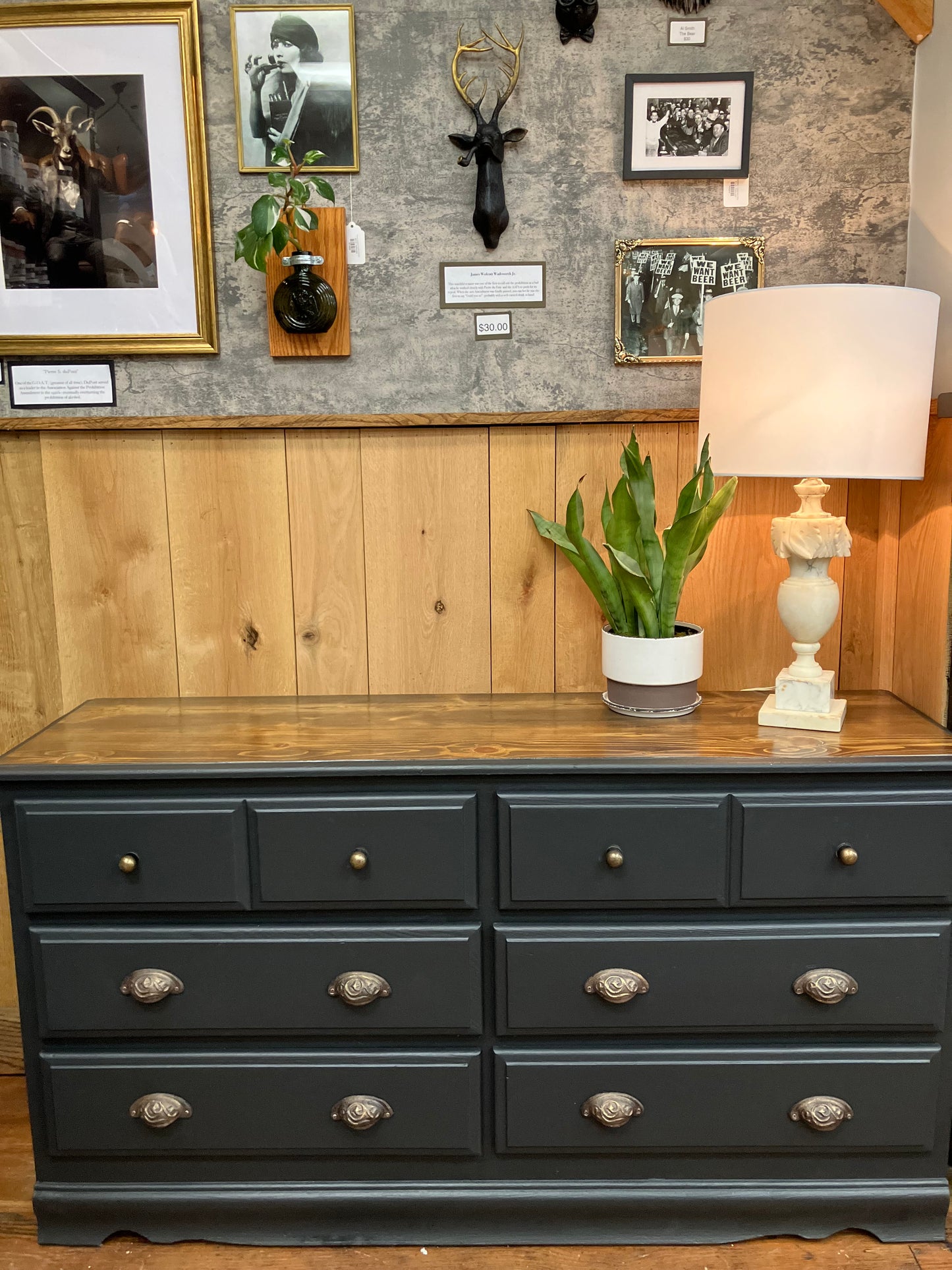 "The Speakeasy” Six-Drawer Dresser
