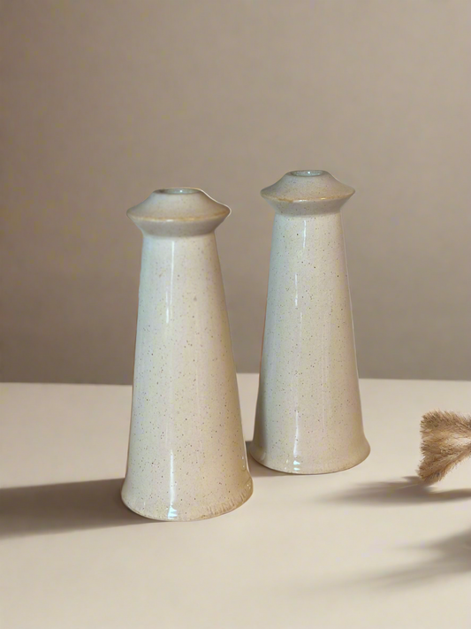 Candle Holders (tan speckled)