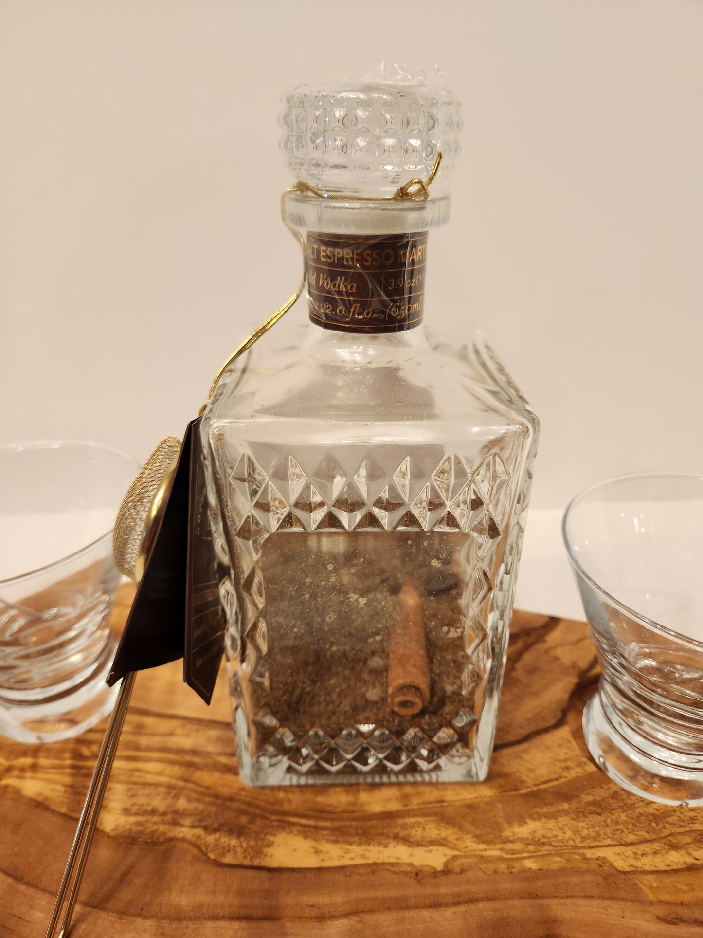 Char-Shooterie board and Espresso Martini Cocktail set