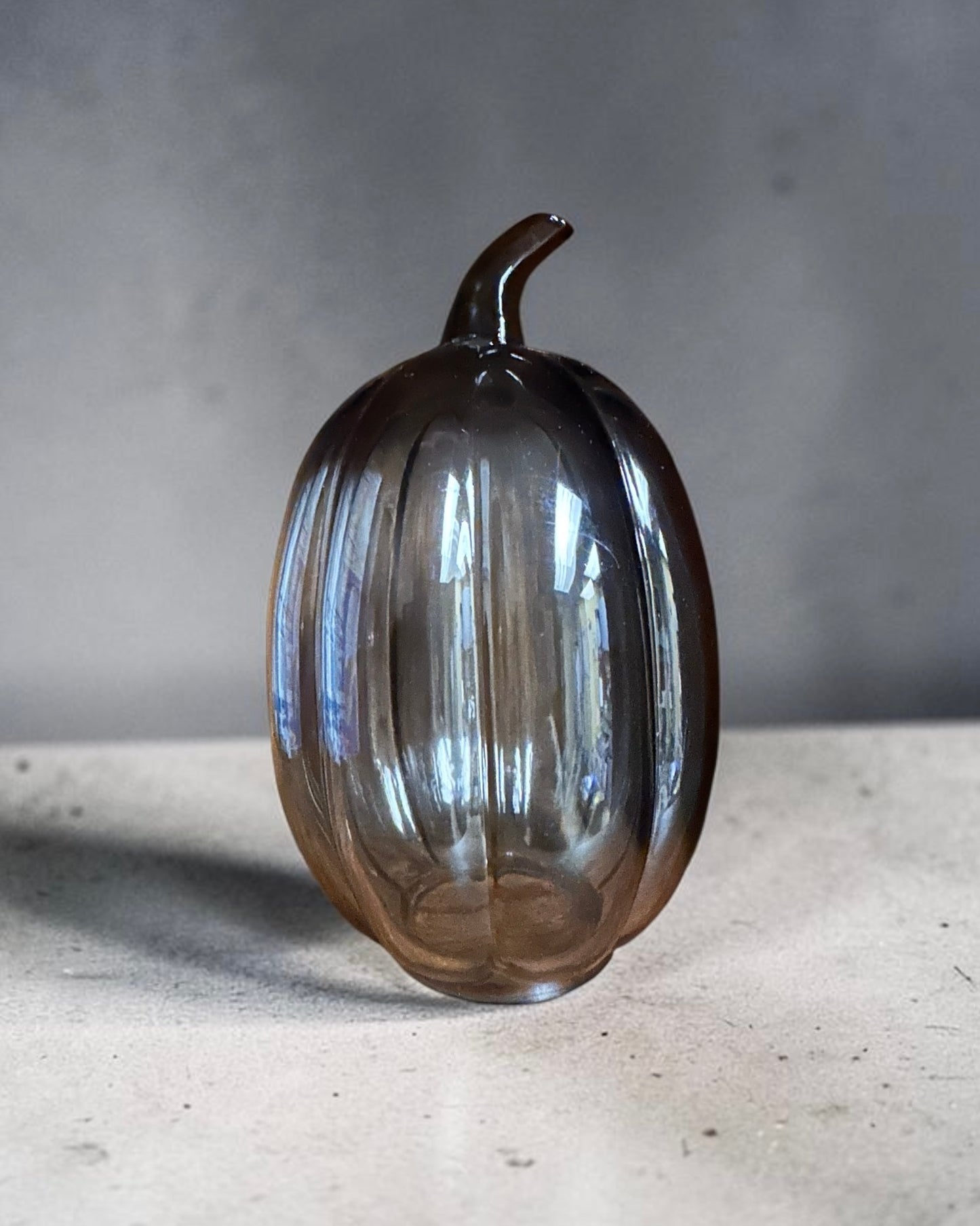 Glass Grey Glass Pumpkin
