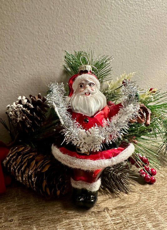 Festive Santa ornament