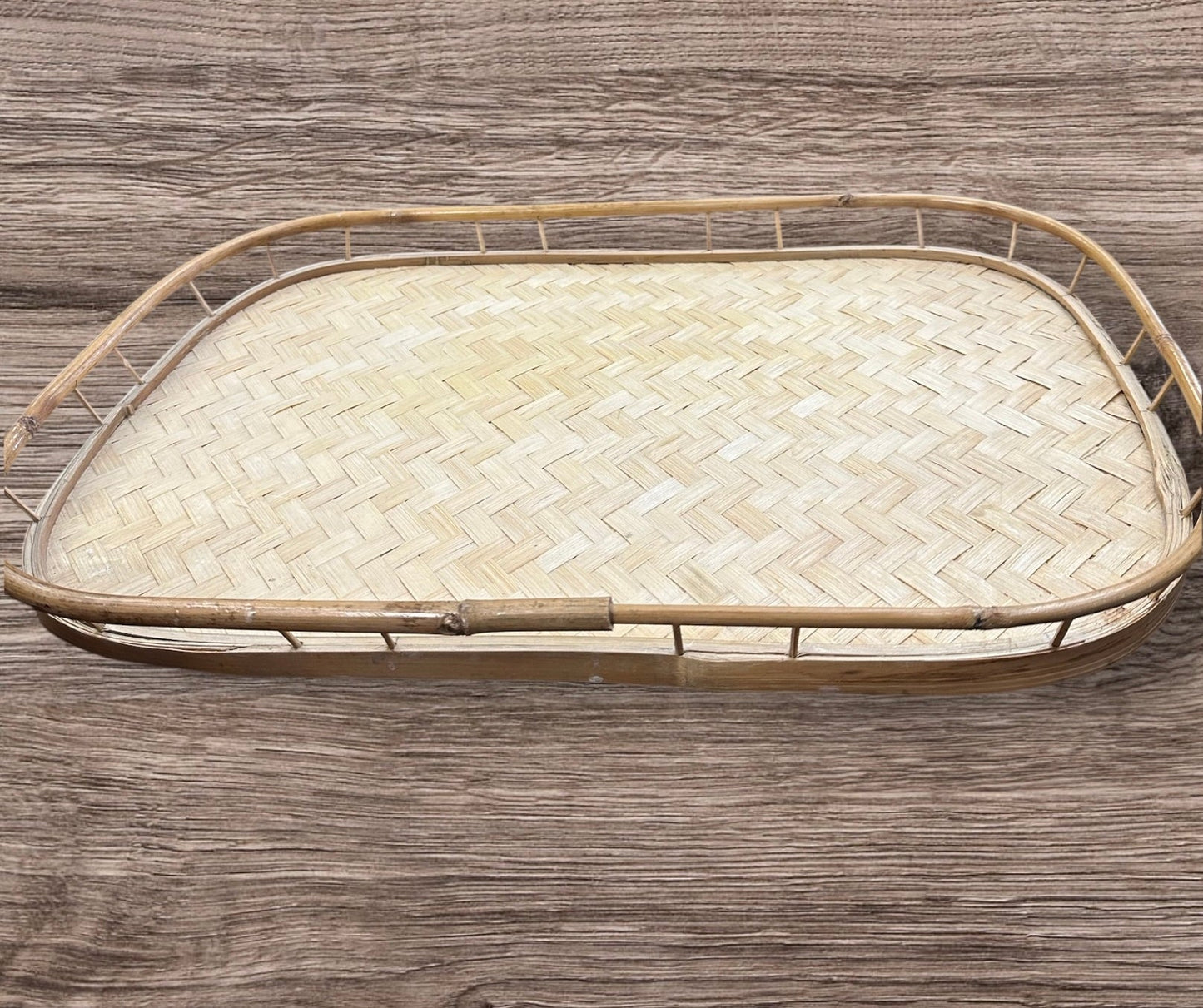 Rattan and Bamboo Tray